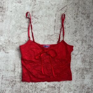 Edikted Scarlet Lace Top